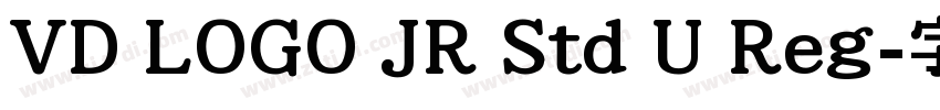VD LOGO JR Std U Reg字体转换 VD LOGO JR Std U Reg字体转换